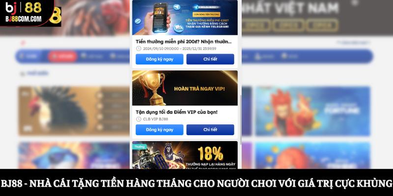 Top 5 Nhà Cái Tặng Tiền Hàng Tháng Hấp Dẫn Nhất 2026